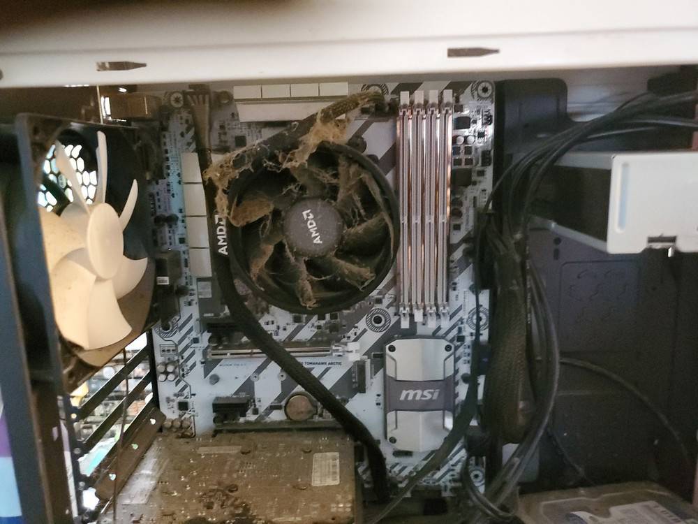 MSI B350 Tomahawk Arctic Plus Motherboard with AMD Ryzen 6 Core 12 Thread Processor