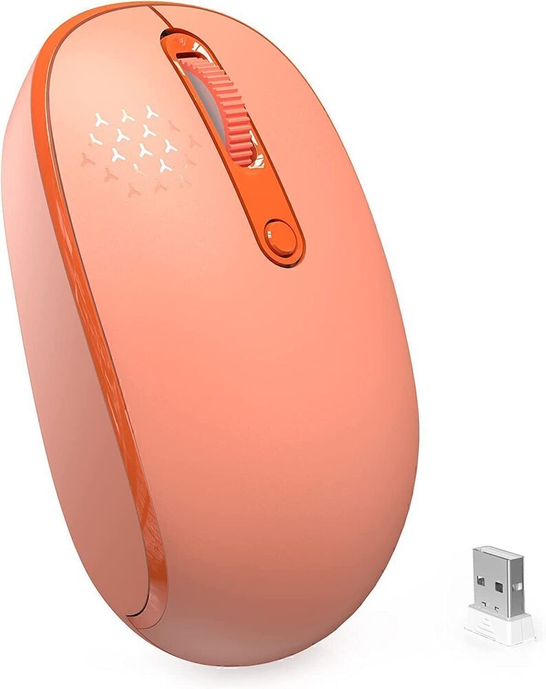 Whisper-Quiet 2.4GHz Wireless Mouse with USB Receiver