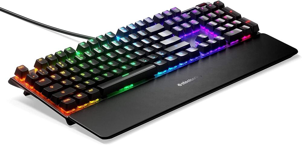 Renewed SteelSeries Apex Pro Gaming Keyboard with OLED Smart Display