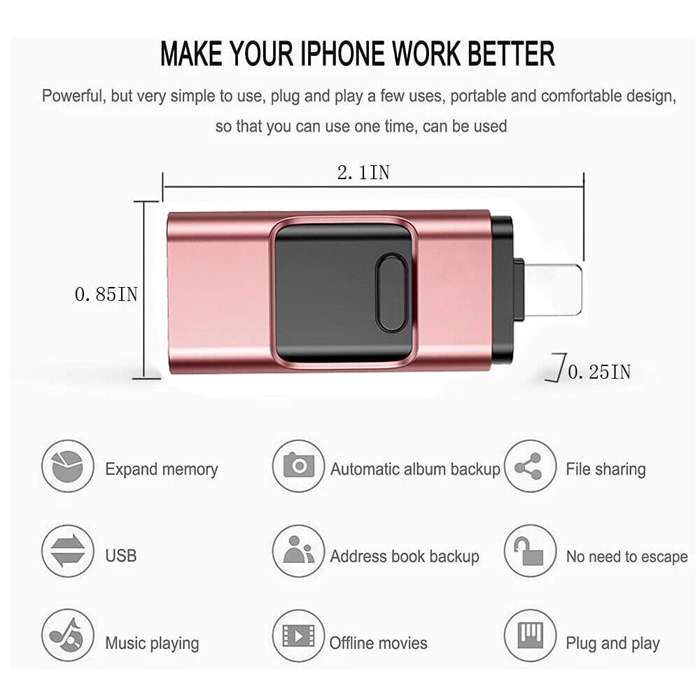 All-in-One 4in1 USB 3.0 Flash Drive - High-Speed Storage for All Your Devices