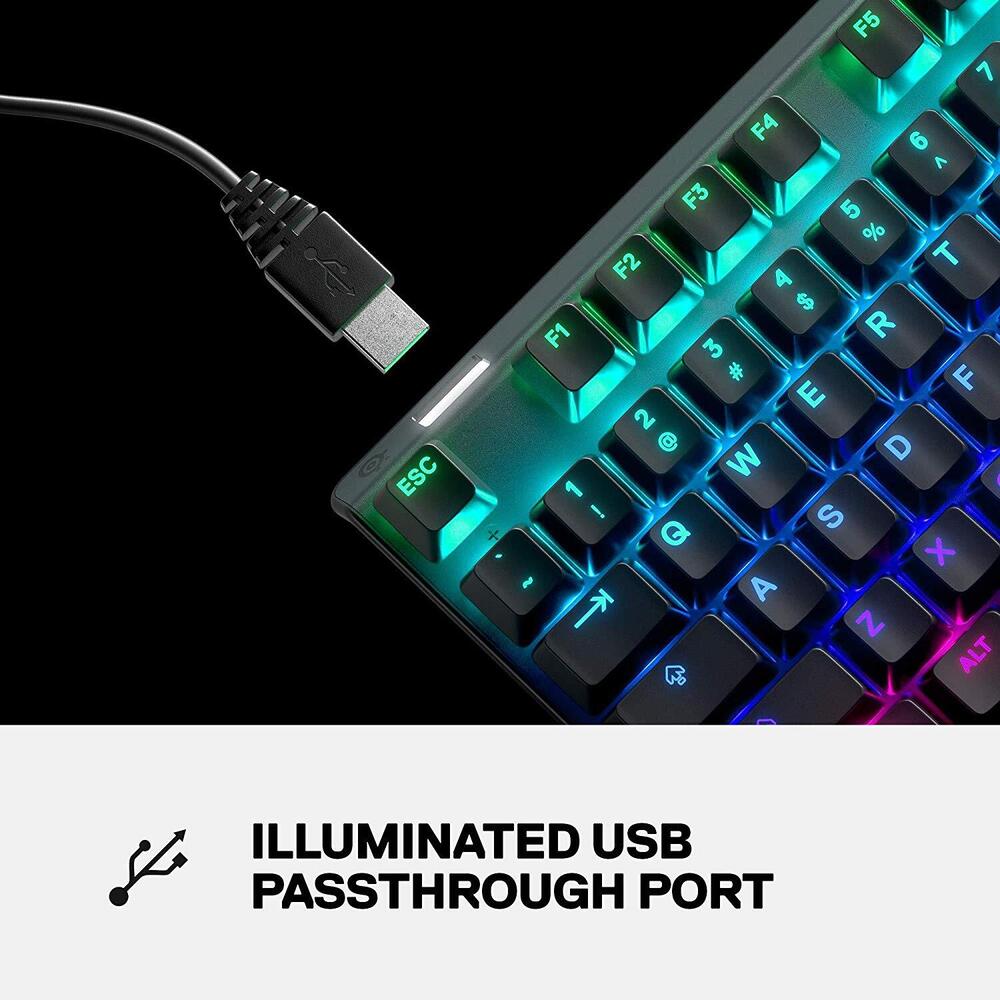 Renewed SteelSeries Apex Pro Gaming Keyboard with OLED Smart Display