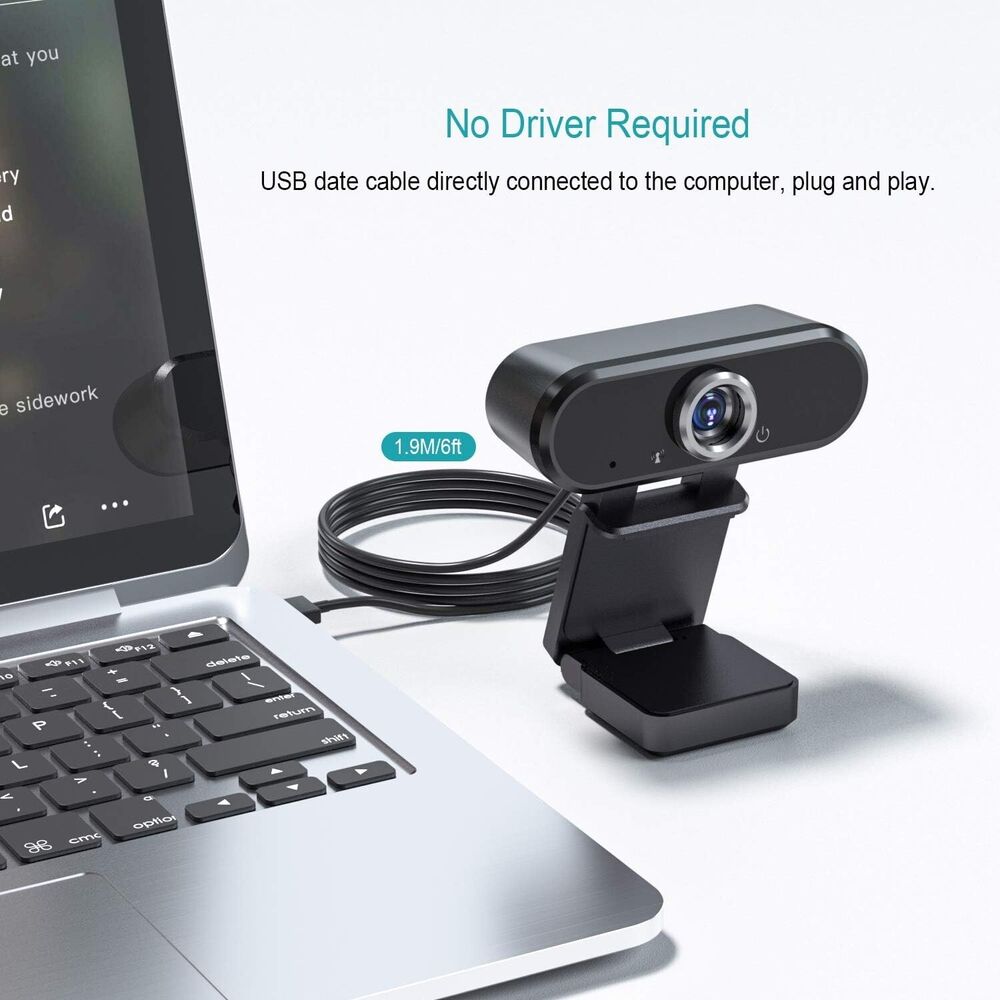 1080P HD Webcam with Built-in Microphone for Clear Video Calls