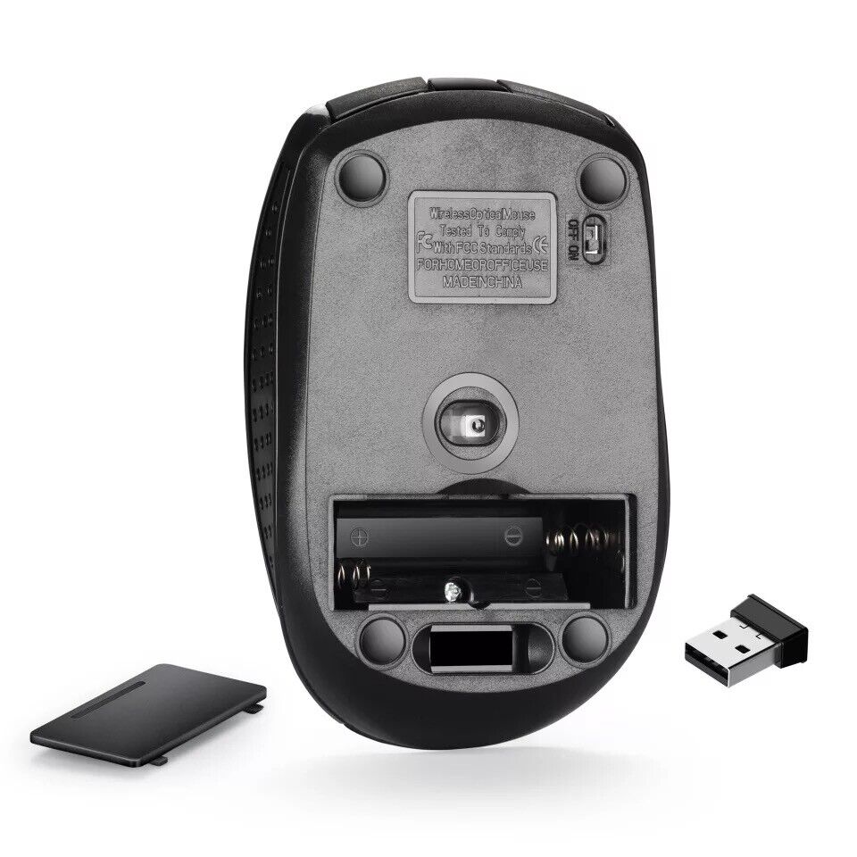 2.4GHz Wireless Optical Mouse with USB Receiver
