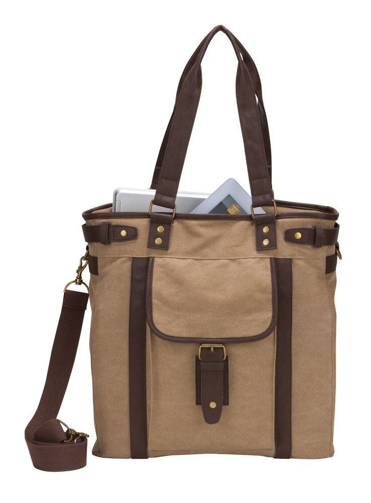 Vintage Tablet Computer Laptop Casual Travel Tote Bag