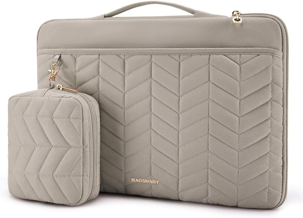 15-16 Inch Puffy Padded Laptop Sleeve with Handle