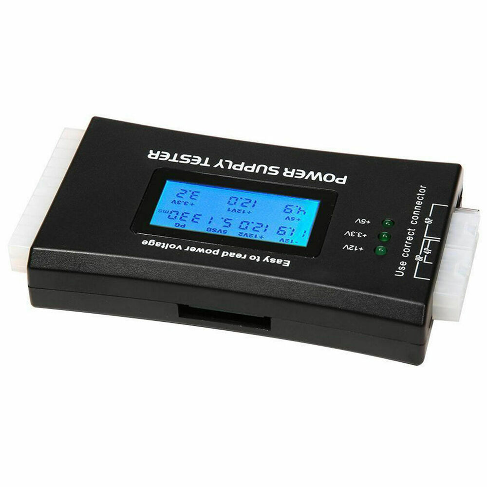 20+4 Pin LCD Power Supply Tester for PC Components