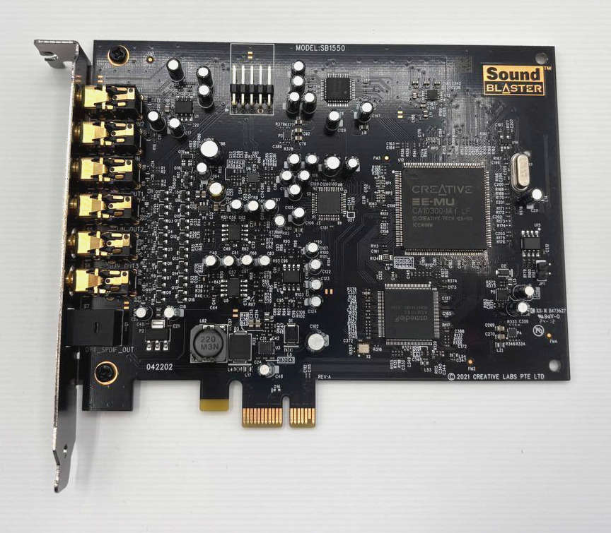 Creative Sound Blaster Audigy PCIe RX 7.1 Sound Card with Enhanced Headphone Amplifier