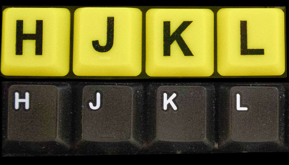 Big Bright Easy See Keyboard with Yellow Large Print Keys for Visual Impairment