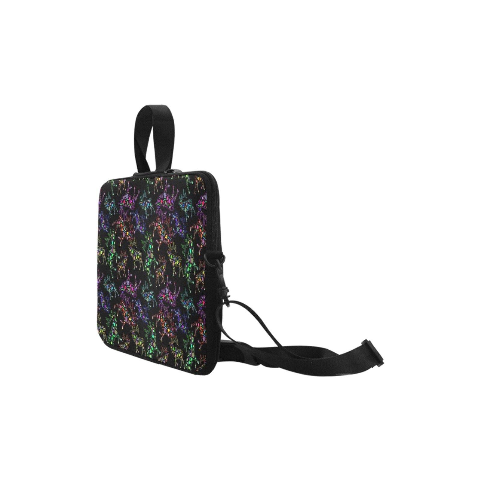 Neon Floral Elks Laptop Handbag