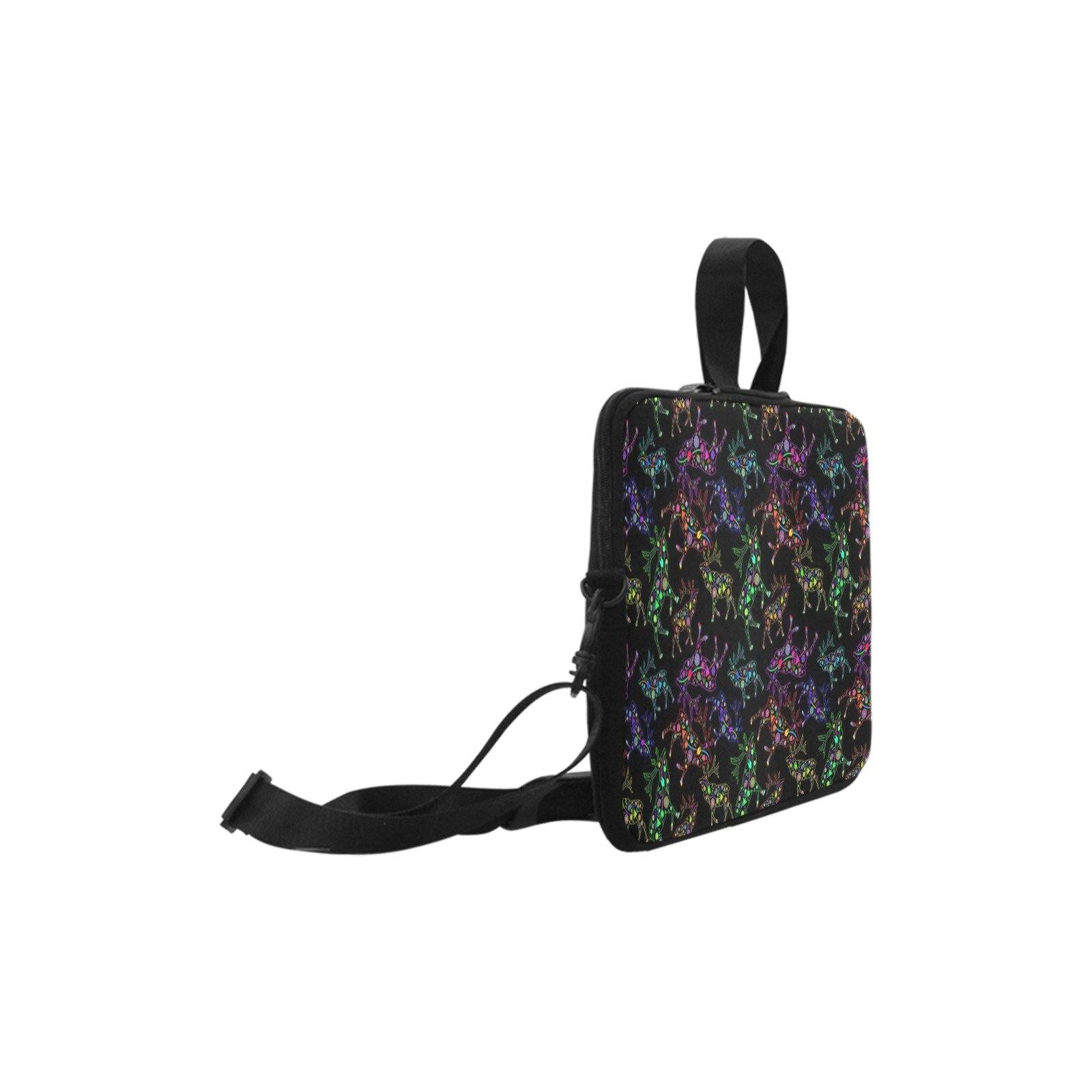 Neon Floral Elks Laptop Handbag