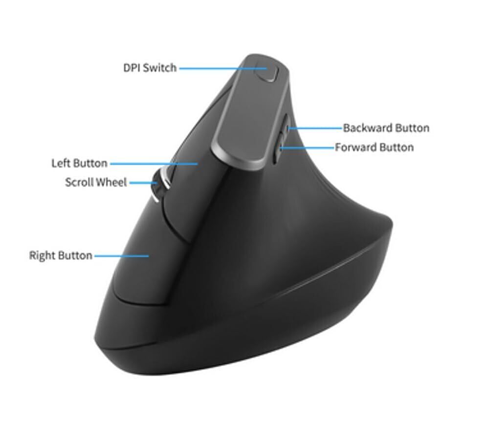 MX Vertical Ergonomic Mouse - 2.4Ghz Optical Office Mouse