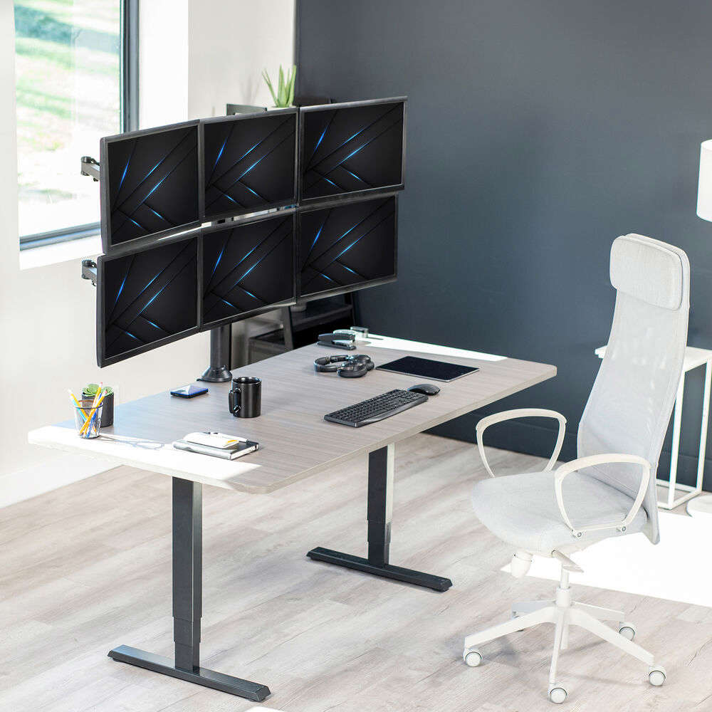 VIVO Steel Hex Monitor Desk Mount Adjustable Stand for Six Screens