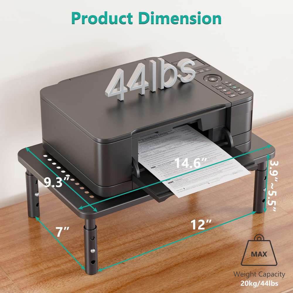Adjustable Laptop Riser and Desk Monitor Stand