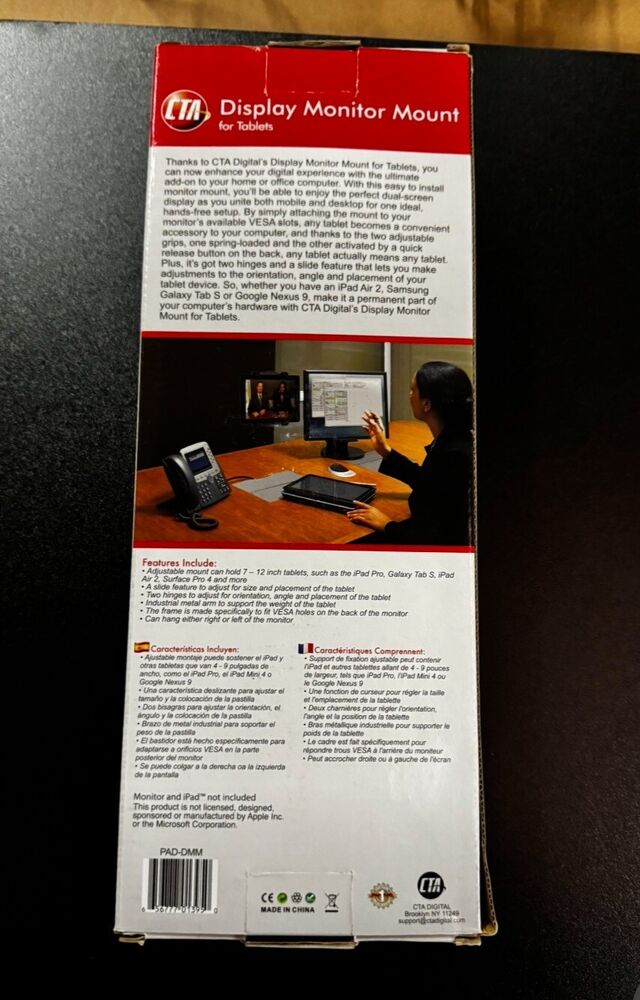 CTA Tablet Display Monitor Mount