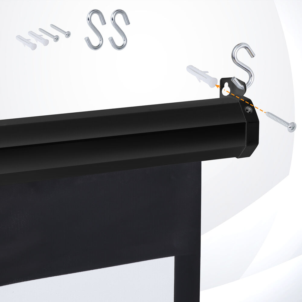 Black Foldable 16:10 HD Projection Screen