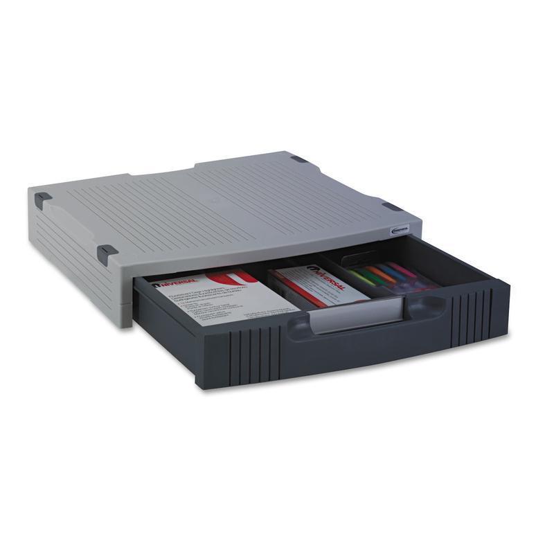 Adjustable Monitor Stand with Storage Drawer and Nonskid Feet