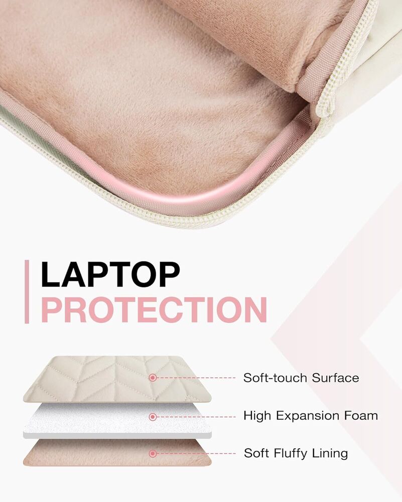 15-16 Inch Puffy Padded Laptop Sleeve with Handle
