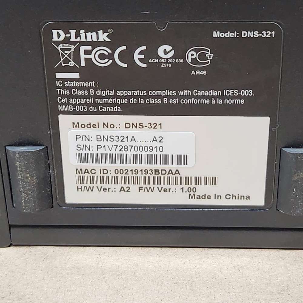 D-Link DNS-321 2-Bay Network Storage Enclosure