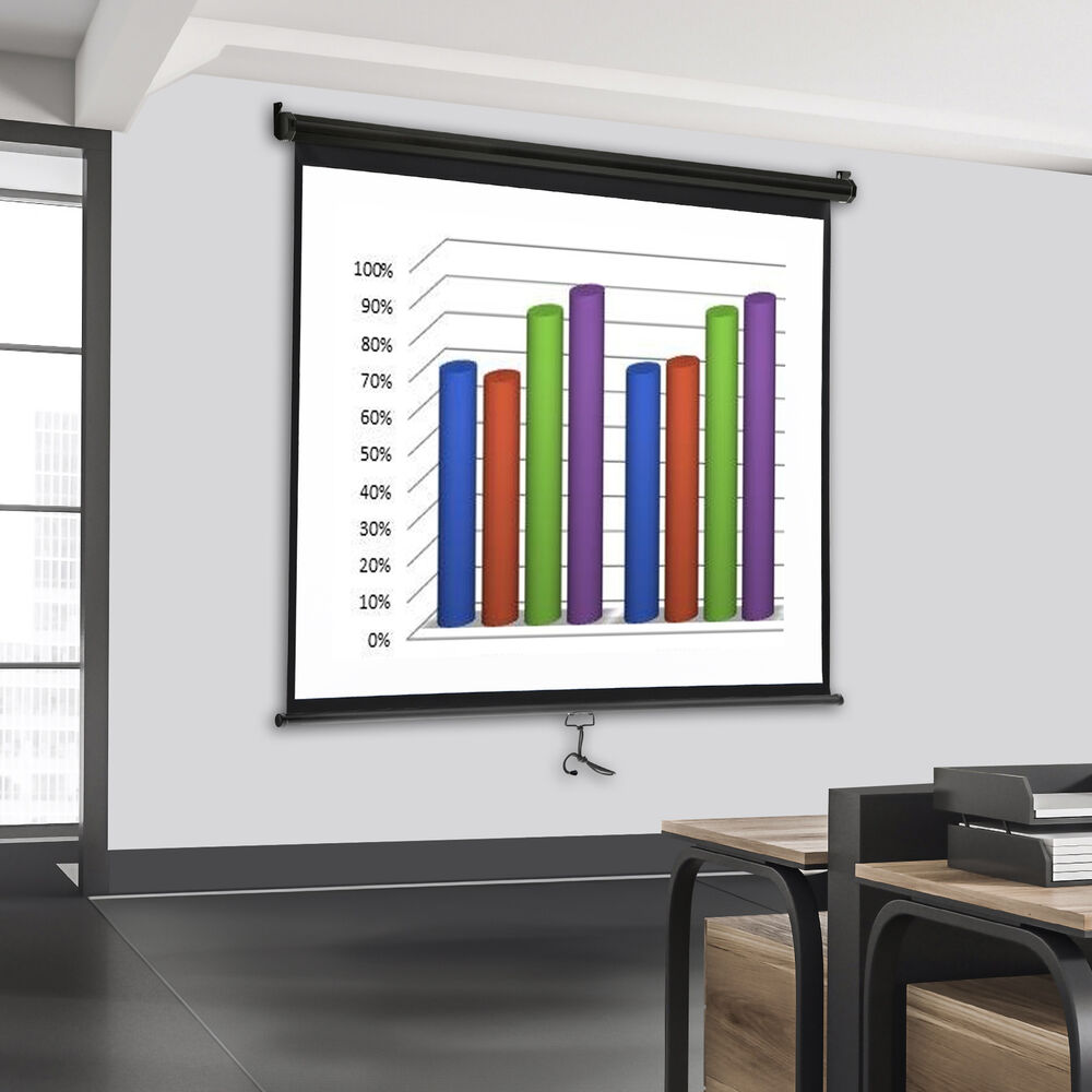 Black Foldable 16:10 HD Projection Screen