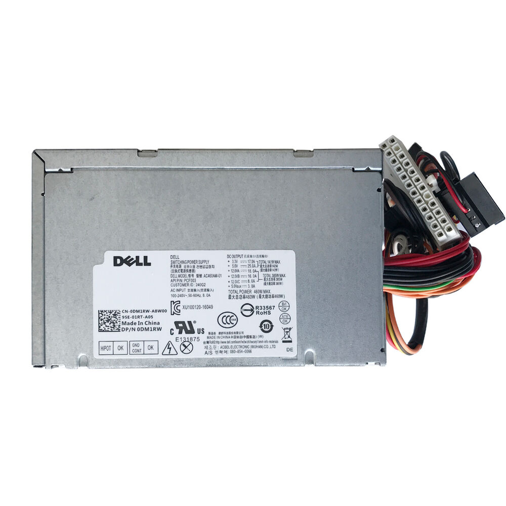 New 460W Power Supply for DELL XPS 8910, 8920, 8300, 8500, 8700, 8900 R5 AC460AM-03