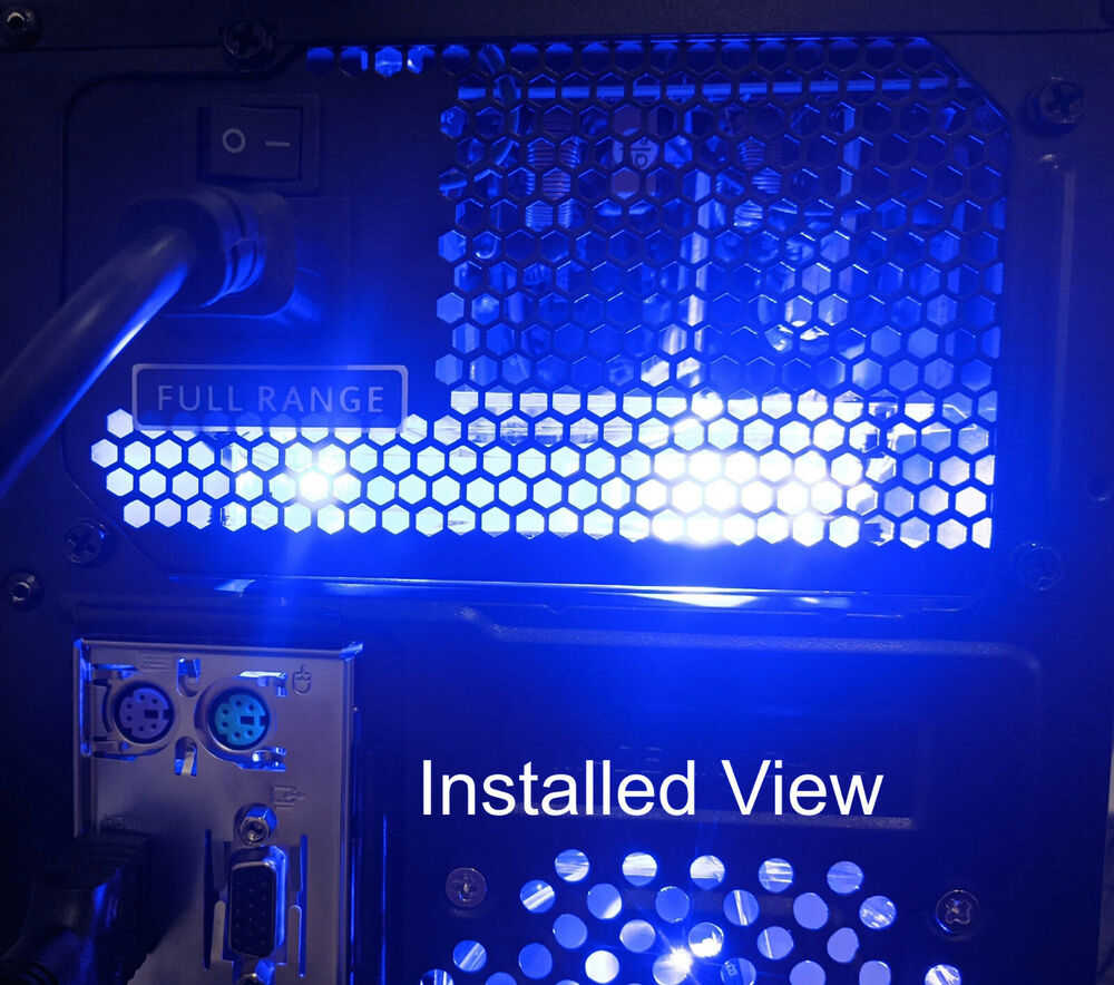SHARK 1000W Blue LED Fan PCIE Gaming PC Silent ATX 12V Power Supply SATA PSU