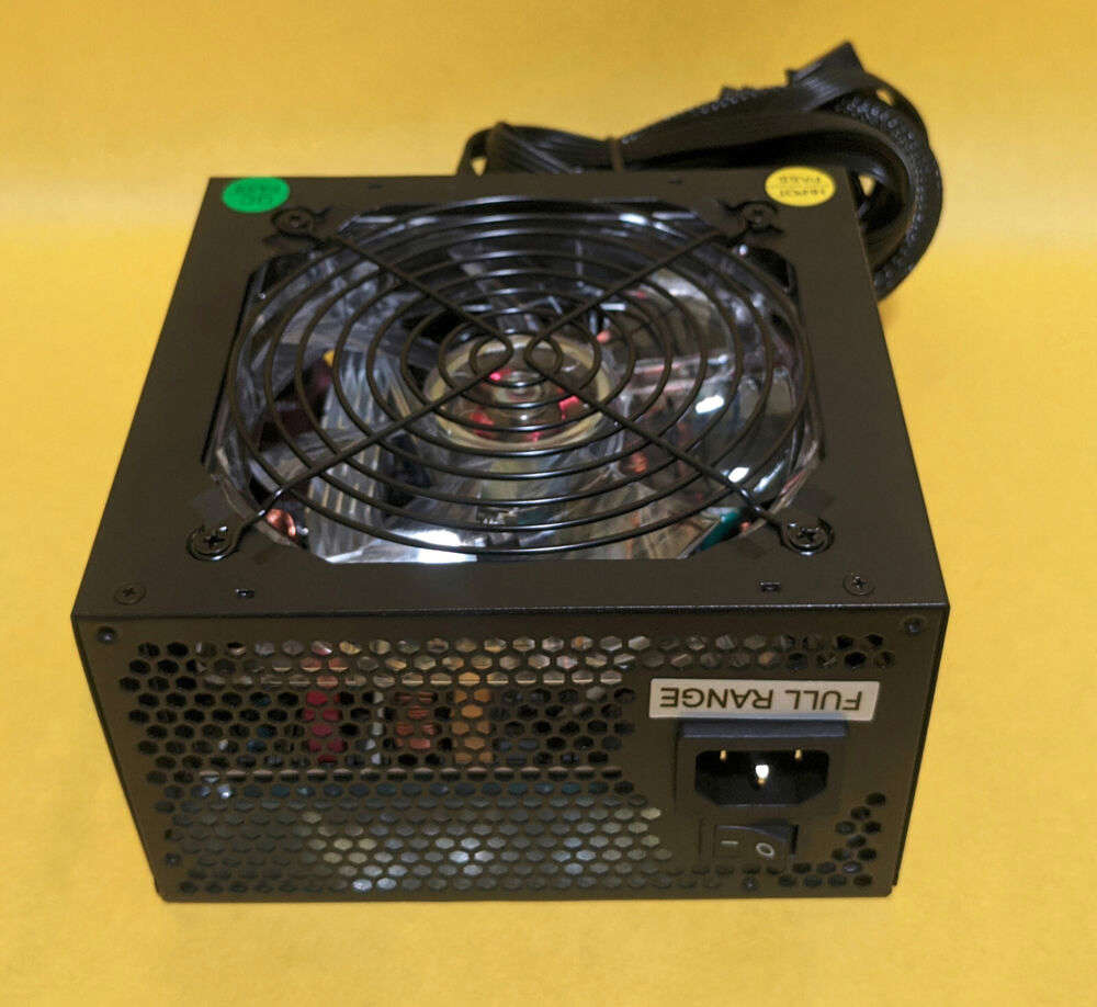 SHARK 1000W Blue LED Fan PCIE Gaming PC Silent ATX 12V Power Supply SATA PSU