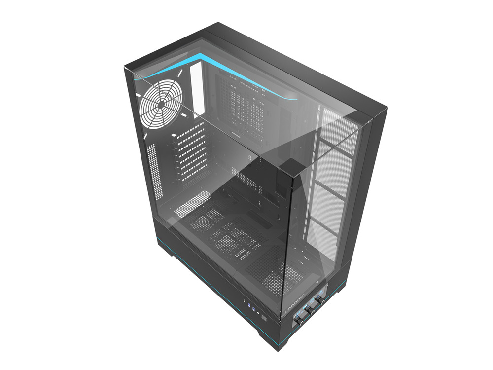 darkFlash DY450L Black Steel / Tempered Glass ATX Mid Tower Case
