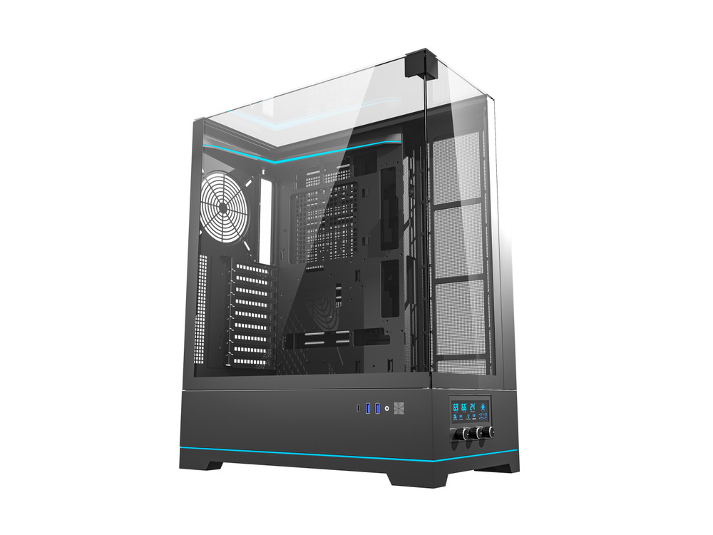 darkFlash DY450L Black Steel / Tempered Glass ATX Mid Tower Case